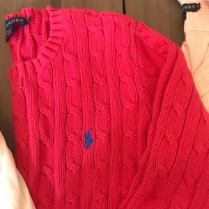 Medium Polo Cable Knit Sweater